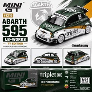 MINI GT 1/64 #1216 ABARTH 595 LB-WORKS TY EDITION