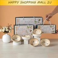 Japanese Style Rice Bowl Flower Tea Ceramic Bowl Mangkuk Keramik Soup Bowl Salad Bowl Tableware