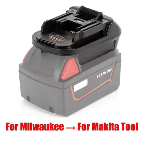 DM18M Battery Convertor Adapter for Milwaukee 18V for Dewalt 20V Li-ion Battery Convert to for Makit