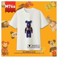{STOK SEDIA ADA}BEARBRICK M76a –M78b/CottonT-Shirt Lengan Pendek/Fashion/180gsm/XS-3Xl/New Arrival/时