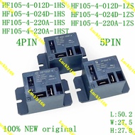 HF-JQX-105F-4-012D 12V 220A 220V-1HS 30A Original Air Conditioning Relay JQX-HF105F-4 012D 024D 220A