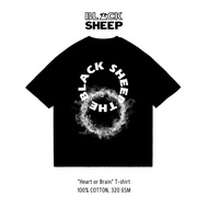 [BLACKSHEEP]320gsm cotton t-shirt for men and women Unisex, loose form, loose sleeves, genuine local
