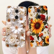 For Itel A33 A33Plus Lens Protective Casing Itel A33 Plus ItelA33 Beautiful Daisy Sunflower Soft Sil