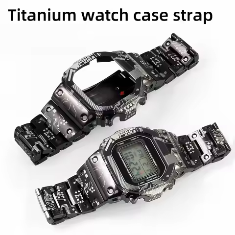 5600 5610 GMWB5000 Mod Kit For Casio DW5600 GMW5610 GMW-B5000 Titanium Case watch band stainless ste