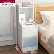 Meja Nakas Bedside Table Meja Kamar Tidur Lemari Laci Serbaguna Meja Nakas kayu Nakas Minimalis 87CM