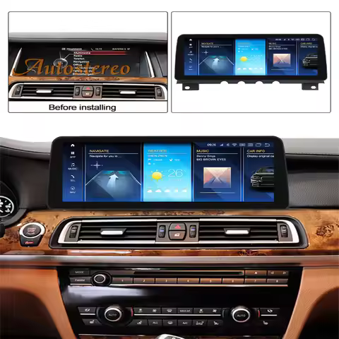 Qualcomm Carplay Android 13 For BMW 7 Series F01 F02 F03 2009-2015 Car Multimedia Player GPS Navigat