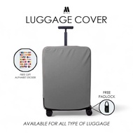Mika PROTECTIVE SUITcase COVER FULL ELASTIC STRETCH FABRIC CENTER ZIPPER OPENING / FULL LUGGAGE COVE