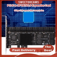 SA3120J PCIE Adapter 20 Port 6Gbps PCI-Express X1 to SATA 3.0 Controller Cards