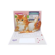 TEMU 3d Pop-up Card Featuring A Kitten For Birthdays, Designed With A Computer Pattern. This Card Pr