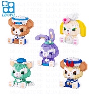 Mini Blocks Lego Nanoblock LBOYU DIY Disney Series Duffy Bear Star Dew Shellie Gerald Coki An Micro Blocks.