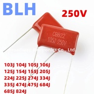 10PC 250V 103J 0.01UF 10NF 104J 0.1UF 100NF 105J 1UF 106J 10UF 125J 1.2UF 154J 0.15UF 150NF CBB Capa