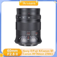 7artisans 60mm F2.8 Mark II Manual focus Macro APS-C lens