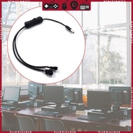 STA 40cm 15 75in Fan Power Adapter Cable 1 to 2 Ways USB to 3 4 Pin PWM 5V Fan Connector with On  Sw