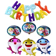 7pcs/Set Baby Shark Theme Foil Balloons Toys for Boy Party Supply Home Decor Kids Birthday Gift Toys for Kids