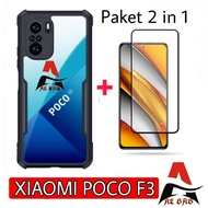 XIAOMI POCO F3 Case Bonus Tempered Glass Color Hardcase Premium Camera Protection POCO F3