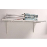 WM IK0492 White shelf & two brackets, size 59x20 cm