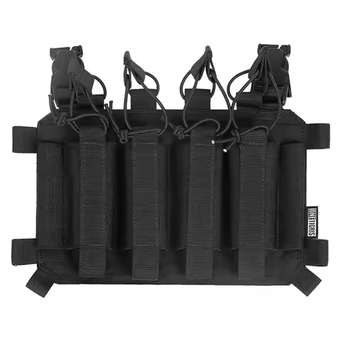 ONETIGRIS SMG Magazine Pouch with Hook Backing Tactical Placard for MP5 MP7 Magazines with Elastic R