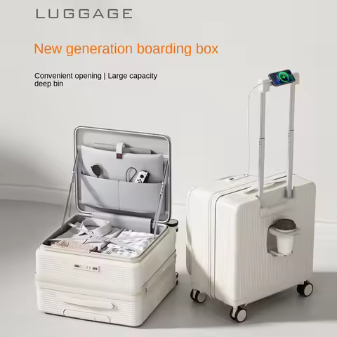 2025 New Small Side-Opening Carry-On Suitcase 18/20 inch Large Deep Warehouse Travel Suitcase Cabin 