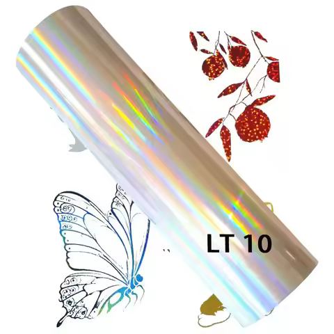 21cm X 120m Deco Foil Transfer Sheets Champagne, Spring Green, Aqua, Deep Blue, Lilac & Pink Melon H
