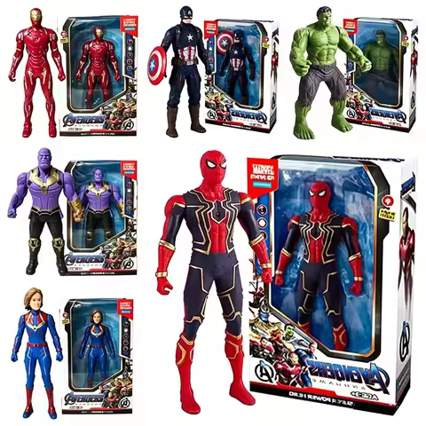 17cm Original Fondjoy Marve Figures: Hulk, Thanos, Captain America, Spider-Man, Thor, Iron Man Cool 