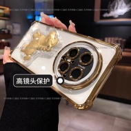 Comes With Lens Film Protective Case New Year Style Gold Foil Pony Phone Samsung S25FE S23+S25Edge S
