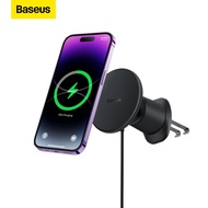 Basrus CW01 Magnetic Wireless Car Holder Cellphone Stand for xiaomi 11t 12t SAMSUNG S23 S22 iPhone 1
