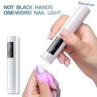 BLUEVELVET Mini Nail Dryer Light, Efficient Curing 45s Timer LED Nail Lamp, Manicure Tool Equipment 