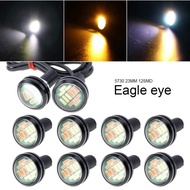 2pcs Car Eagle Eye Angle Ring Projector Daylight Daytime Running Sport Fog Light Signal Kereta Motor