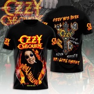 Popular Rock Ozzy Osbourne 3D Print tshirts Men Women Hip Hop Trend Short Sleeve T-Shirt Harajuku O-