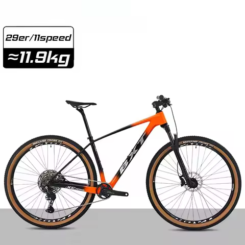 New 29" Carbon Fiber Mountain Bike CUES U6000 11 Speed Disc Brake 29er ROCKSHOX Fork 29inch Hardtail