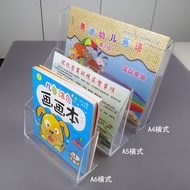 [Taiwan Shipment] Transparent Display Stand Acrylic Desktop A5 Horizontal A Page Card Storage Box Ba