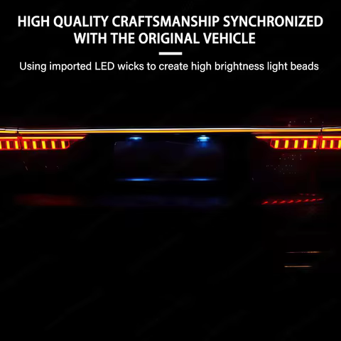 For Audi A6 A6L C8 LED Taillight Assembly Dynamic Flowing Light Tail Lamp Ambient light 2019-2024 Re