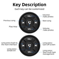 5 Keys Car DVD Music Player Wireless Media Remote Controller Car Motorcycle Bike Steering Wheel MP3 