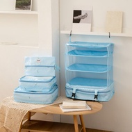 【Moomin嚕嚕米姆明】吊掛式旅行收納袋四件組 衣物收納袋