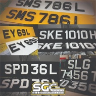 High Quality LTA Compliant 3D Acrylic License Plates for Car Van Lorry Truck