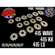 (07)AEK Front Sprocket 415 WAVE DASH KR SONIC Kea Steel AEK 415 For Use.
