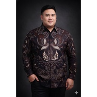 KEMEJA Men's Long Sleeve Batik Shirt Jumbo Size ML XL XXL 3XL 4XL 5XL 6XL 7XL 8XL 9XL 10XL Batik Mot