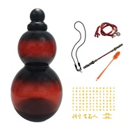 1 Set 800ML Gourd Water Bottle with Strap Sticker Leak-proof Reusable Travel Sports Water Bottle Ret