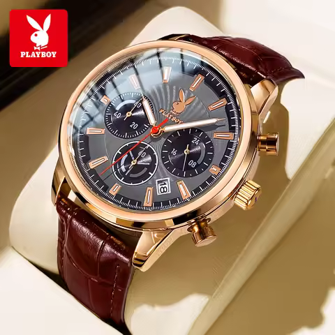 PLAYBOY 3305 Sports Luxury Brand Casual Fashion Men's Watch Quartz Watch Wristwatch Waterproof Lumin