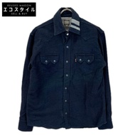Momotaro Jeans 靛藍色翻領西部襯衫 [二手]