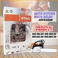 Original STIHL MS361 MS382 MS651 MS660 20" 25" 28" 30" Rantai Chainsaw Mata Potong Mata Belah Sawcha