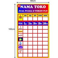 Banner table price counter credit
