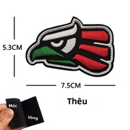 Quốc Kỳ Mexico Chiến Thuật Miếng Dán Với Đại Bàng Đầu Lâu Huy Hiệu Hồng Ngoại PVC Phản Quang Táo Thê