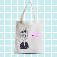Hello 7 Multilingual Tote Bag