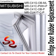 Mitsubishi Refrigerator Fridge Door Seal Gasket Rubber Replacement MR-C41G-OB-ML MR-C41C-PWH-P MR-C4