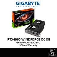Gigabyte GeForce RTX 4060 WINDFORCE OC 8G Graphic Card (GV-N4060WF2OC-8GD)