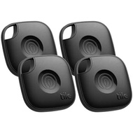 TILE MATE (2024) BLUETOOTH TRACKER FOR KEYS - BLACK, 4 PACK
