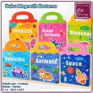 Magnetic Sticker Book Puzzle Kids Toys Magnetic Sticker Book Premium