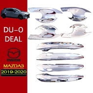 Mazda3 2019-2020 Decoration Set Door Socket Handle Chrome Plated Mazda3 Accessories