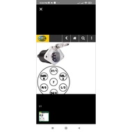 CONNECTOR / CONNECTOR TRAILER 7 PIN 7 POLE MALE ORIGINAL HELLA